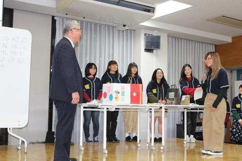 新学生会長からお礼の言葉