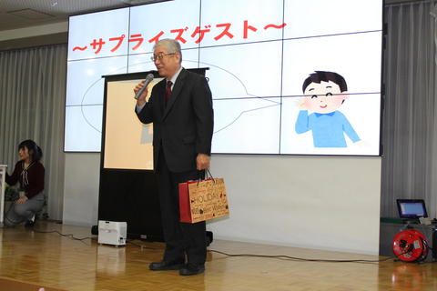 サプライズ登場の宮田学長★