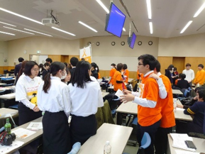 交流タイムには、お互いの情報を交換し、富山の紹介をしました