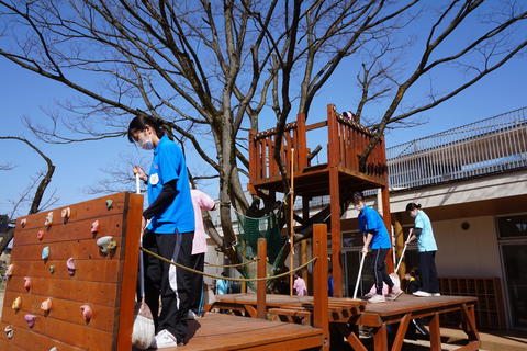 子どもたちの遊ぶ姿をイメージしながら