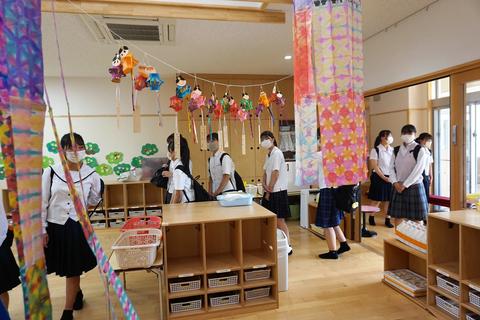 園児が生活する場を見学