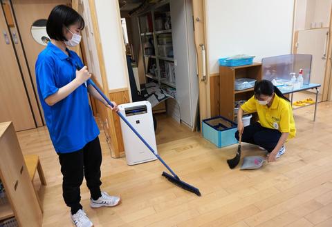 降園後の環境整備も保育者の大切な仕事です