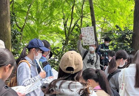 野鳥のパンフレットを手に、いざ出発！