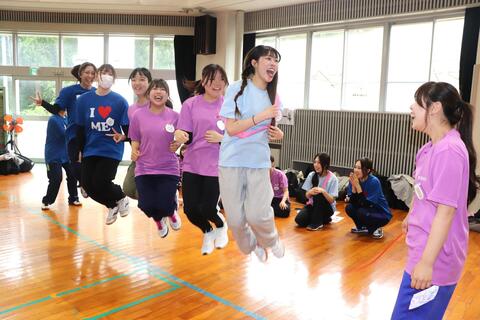 声を掛け合って