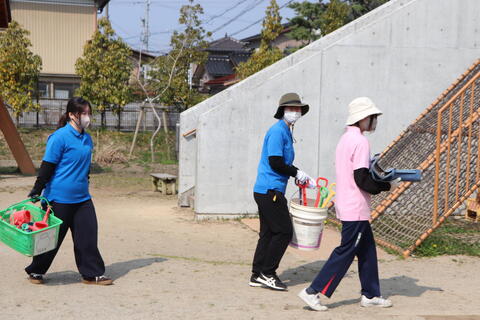 園児が使う玩具の点検